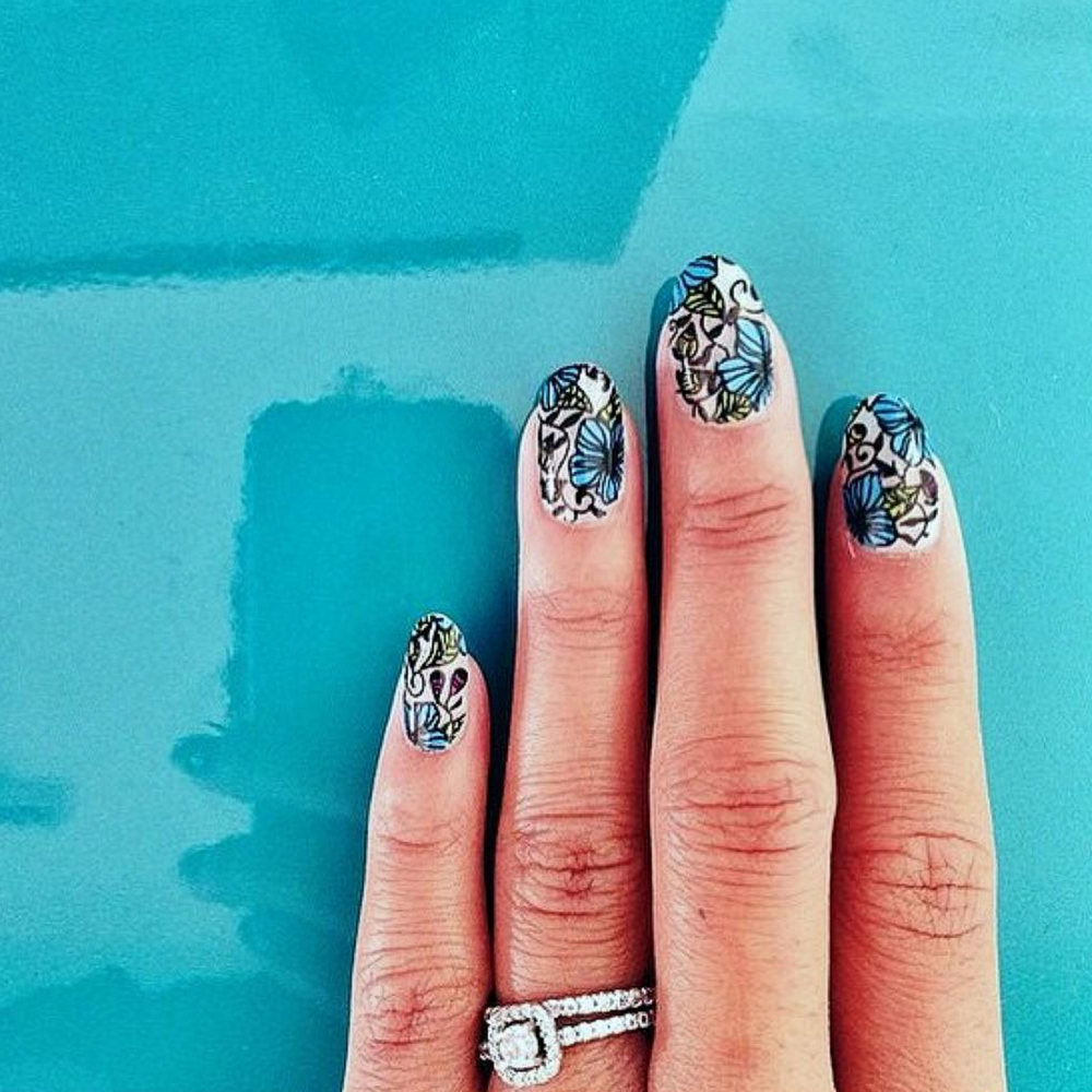 Botanical - Nail Wrap - Scratch - 4