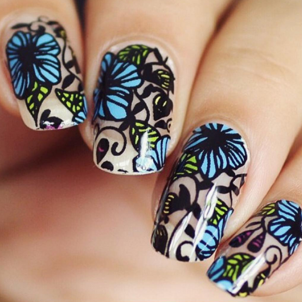 Botanical - Nail Wrap - Scratch - 6
