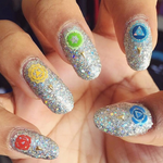 Chakras - nail wraps - Scratch - 4
