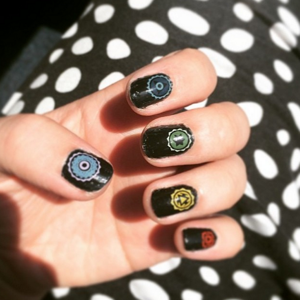 Chakras - nail wraps - Scratch - 7
