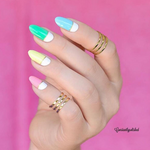 Day-glo - nail wraps - Scratch - 5