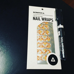Golden Grooves - nail wraps - Scratch - 5