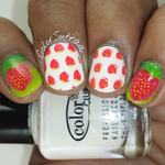 Strawberry Fields - nail wraps - Scratch - 5
