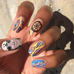 Take Flight - nail wraps - Scratch - 7