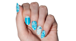 April Showers - nail wraps - Scratch - 2