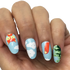 Fiery Foxes - nail wraps - Scratch - 2