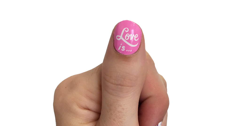 Love is … - nail wraps - Scratch - 3